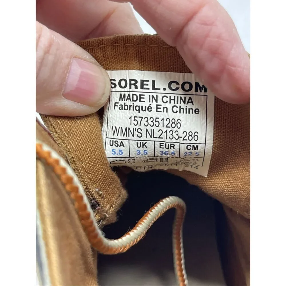 Sorel Out 'N About Waterproof Leather Duck Boots Sz 5.5